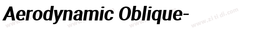 Aerodynamic Oblique字体转换